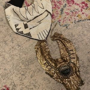 Necklace Bundle! Free people (gold)+scarf necklace